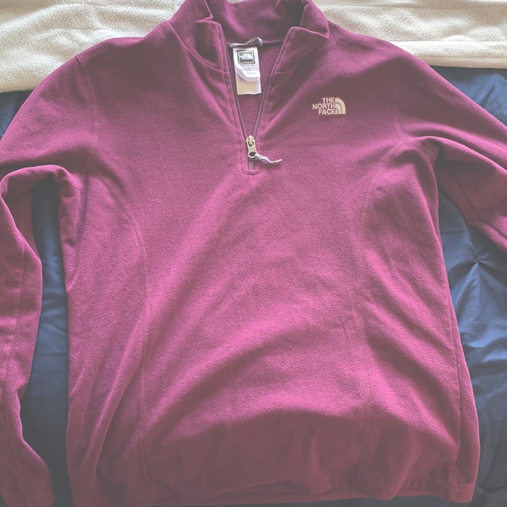 Purple north face fleece. Kids size XL